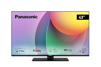 Panasonic TB-43W60AEY, W60 Series 43 inch 4K Ultra HD LED Smart TV, 2024, Freely, TiVo, 4K Colour Engine, Dolby Vision & Atmos, For An Exceptional Visual Experience