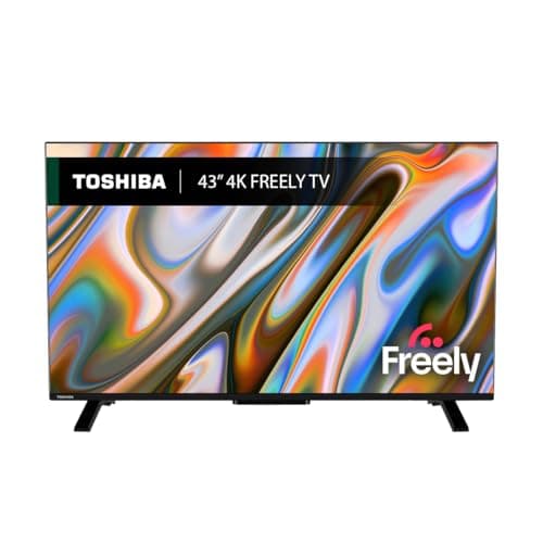 Toshiba 43UV2F53DBU 4K Smart VIDAA TV, Ultra HD, HDR10, Freely, Disney+, Prime Video, Netflix, Dolby Atmos, Dolby Vision, Sound by Onkyo, Works with Alexa, Works with Google Assistant, VIDAA Voice